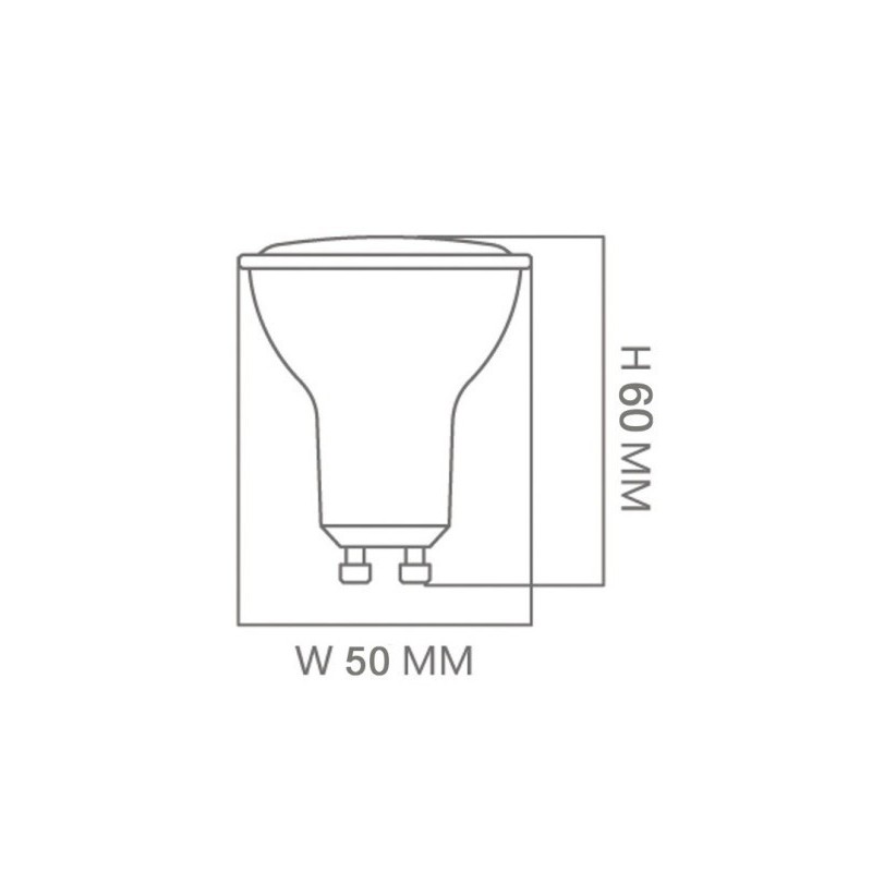Dicroica LED 6W 120° GU10 - OSRAM Chip