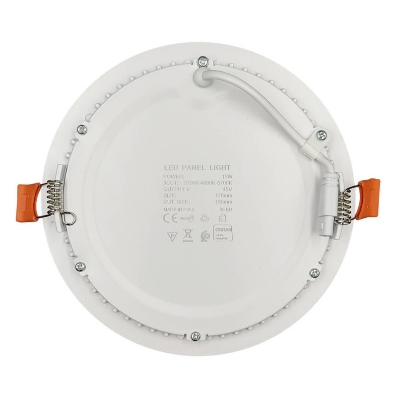 Placa Slim LED Circular 15W OSRAM Chip