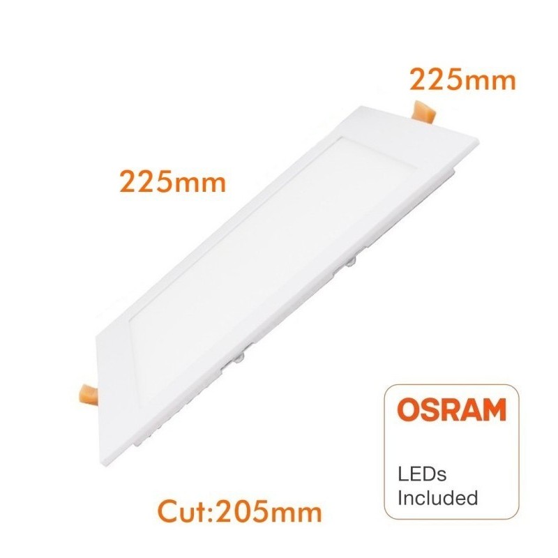 Placa Slim LED Cuadrada 20W OSRAM Chip