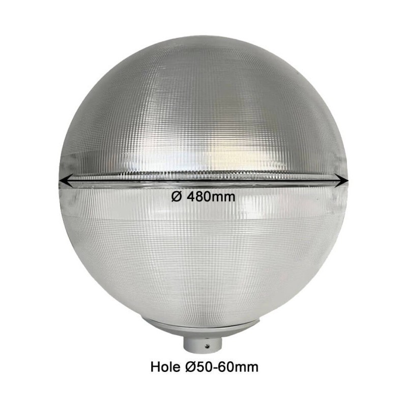 Réverbère Globo Anti pollution Lumineuse pour ampoule  LED E27 - 40W -50W