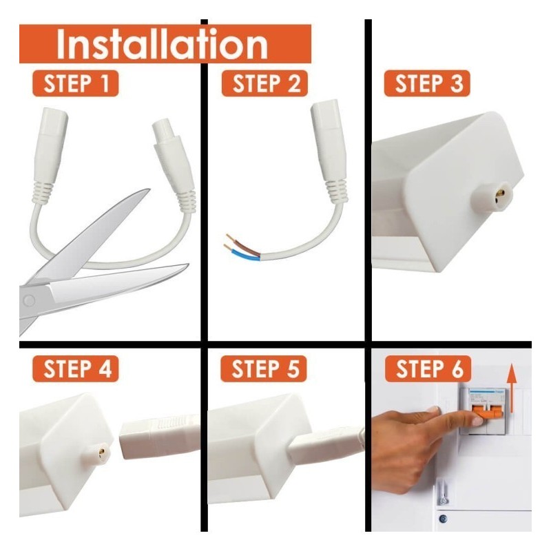 Regleta LED Integrado 40W - OSRAM CHIP - Lineal Continuo