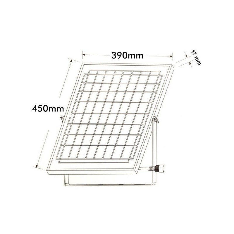 FAROLA VILLA SOLAR LED 200W 4500K/5000K CHIP PHILIPS LUMILEDS