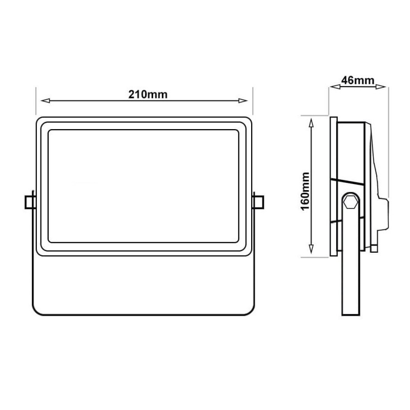 Foco Proyector LED 50W NEW AVANT BLACK - CCT COLOR SELECCIONABLE