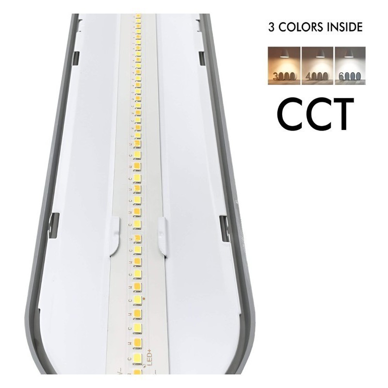 Pantalla Estanca LED 40W-23W - TRIDONIC DRIVER - CCT - 120CM
