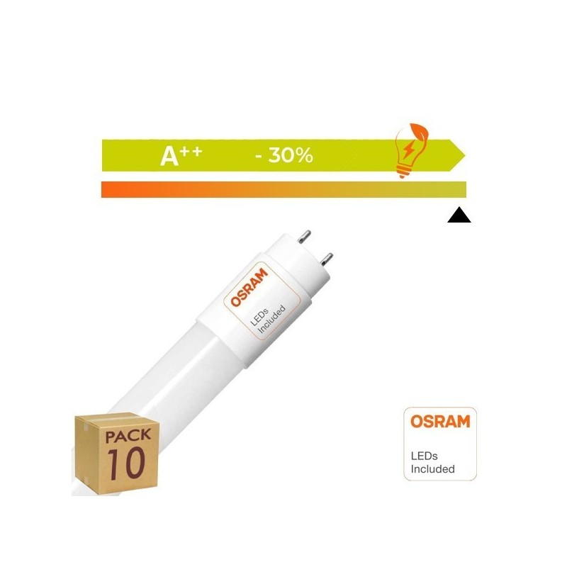 Tubo LED 18W Cristal 120cm 300º - ALTA LUMINOSIDAD - OSRAM CHIP