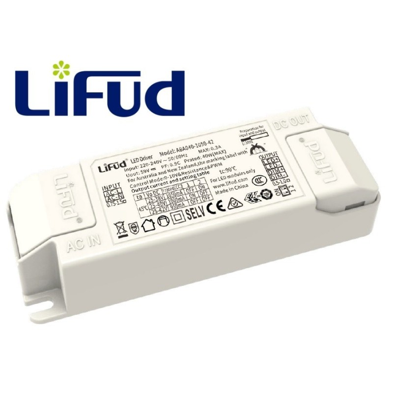 DRIVER LIFUD 0-10V PARA PANEL LED 40W 25-42V 800-1050mA