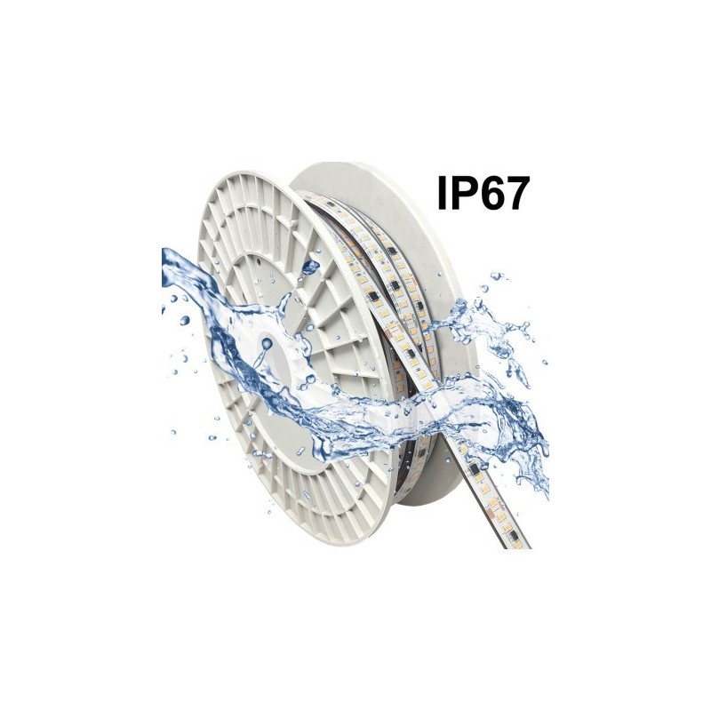 Tira LED 220V | 20W/M | 140xLED/M | 50m | SMD2835 | 2660Lm/M | IP67 | Corte Cada 10cm
