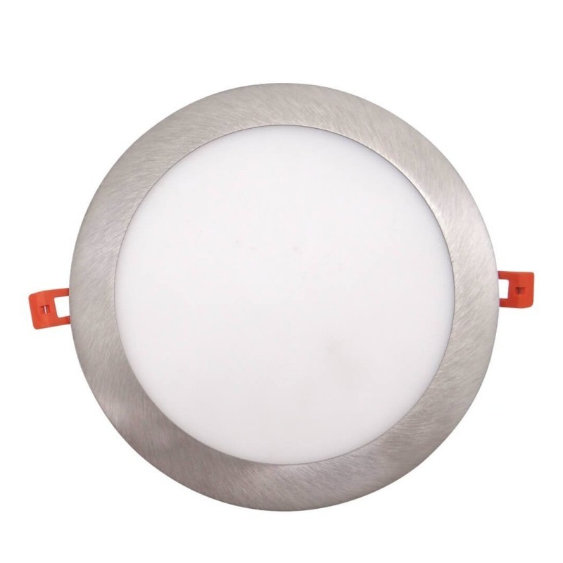 Placa Slim LED Circular 24W Acero Inox - CCT - OSRAM CHIP DURIS E 2835