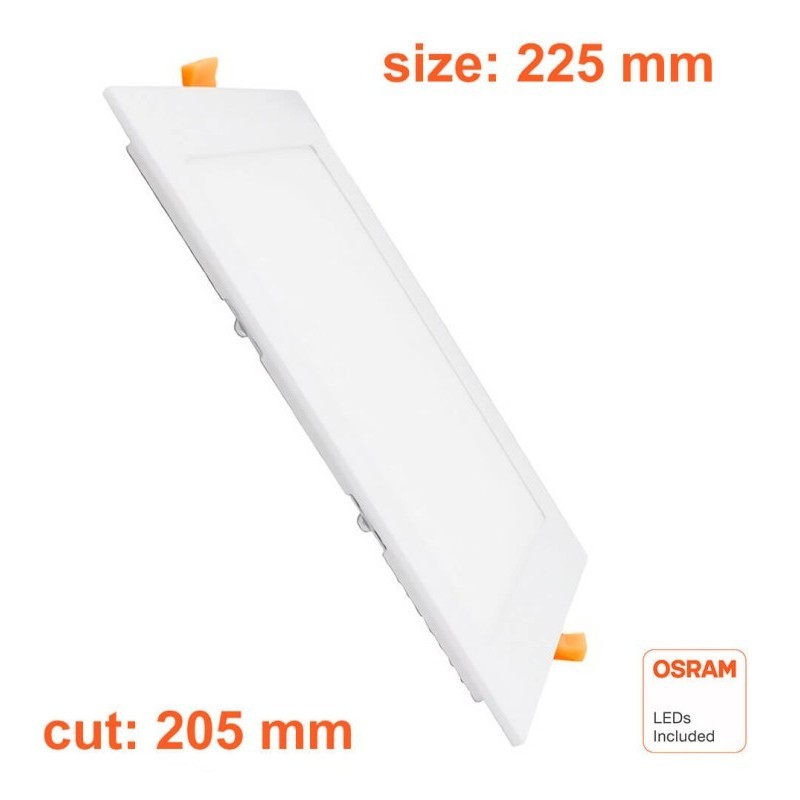 Placa Slim LED Cuadrada 24W - CCT - OSRAM CHIP DURIS E 2835