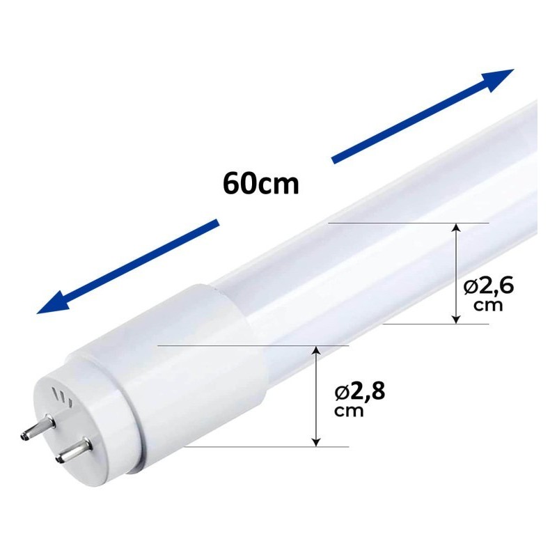 tube-led-9w-glass-60cm-300-high-luminosity-Samsung-chip Iberica lighting