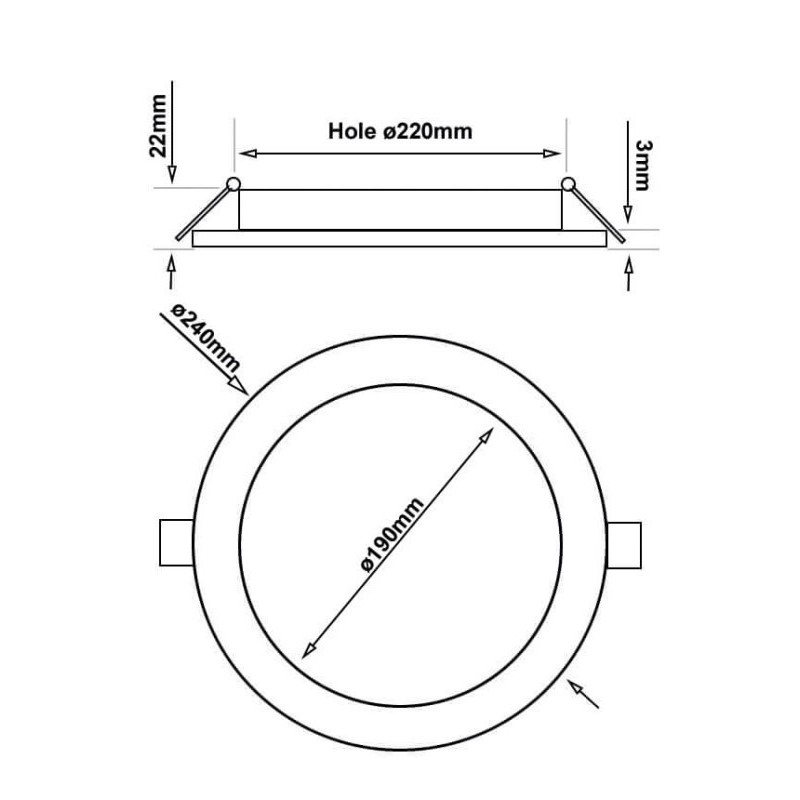 SLIM LED Plate 26W - CCT - Osram Chip Duris E2835