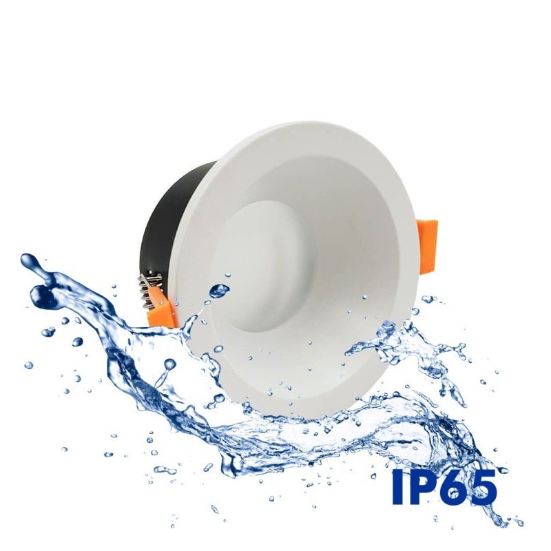 Fixed hoop Circular watertight GU10-MR16 - IP65 - White