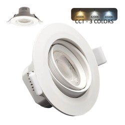 Recessed LED 7W white circular - CCT Selectable color