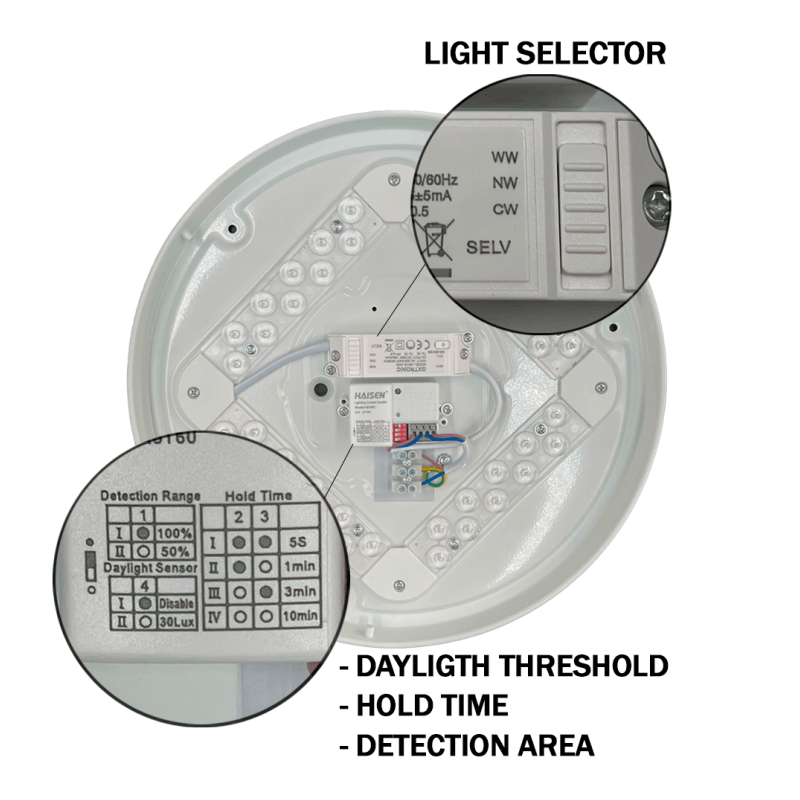 LED ceiling lamp 24W - 20W - 16W - OSRAM CHIP - CCT