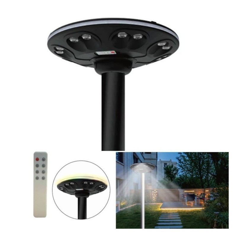 Farola Solar LED - GARDEN - ABS- 4000K+ Mando de Control
