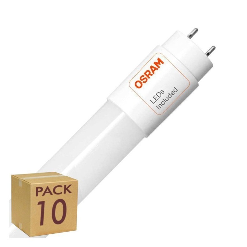 Buy Pack 10 9W Crystal LED Tube 60cm 300º - High Luminosity - Osram Chip