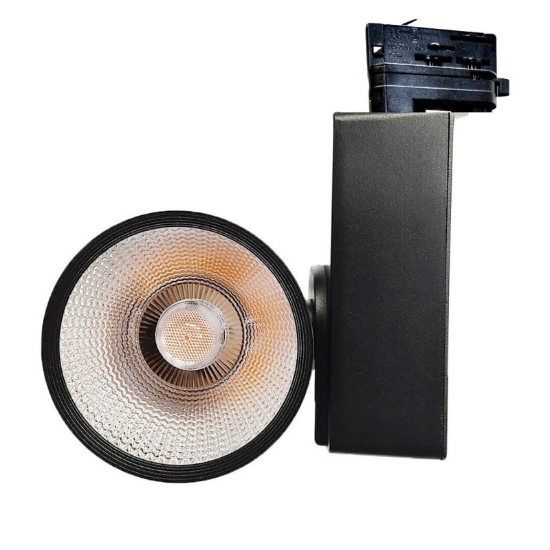 Comprar Foco LED 40W GRAZ BRIDGELUX Chip Negro para Carril Trifasico 100º
