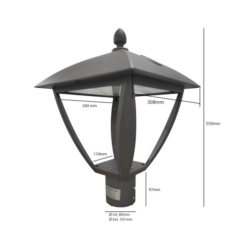 Acheter Réverbère Extérieur LED 100W VILLA Philips - Eclairage Public