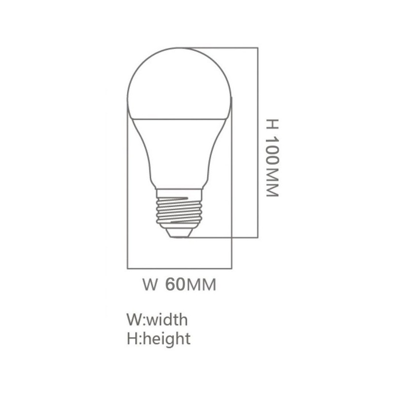 Acheter Ampoule LED 9W E27 A60 180° pour Lampes - OSRAM CHIP
