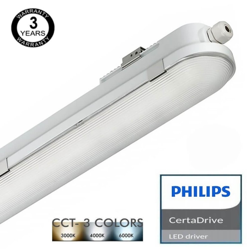 Comprar Regleta Estanca LED 120cm Philips Driver COREPLUS 40W - CCT