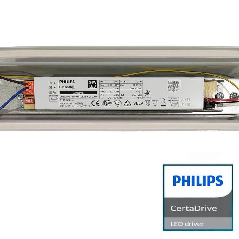 Plafoniera CCT LED Stagna 55W Philips Driver COREPLUS - CCT - 150cm