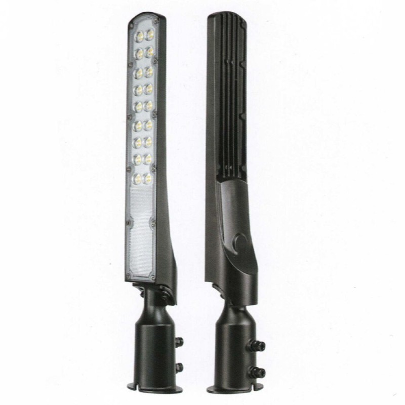▷ Poste de luz LED preto de 100W AREA FLEX Orientável OSRAM Chip - Exterior IP65