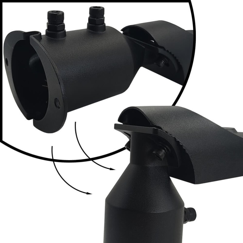 ▷ Led Streetlight 50W Black AREA FLEX Orientable OSRAM Chip - Outdoor IP65