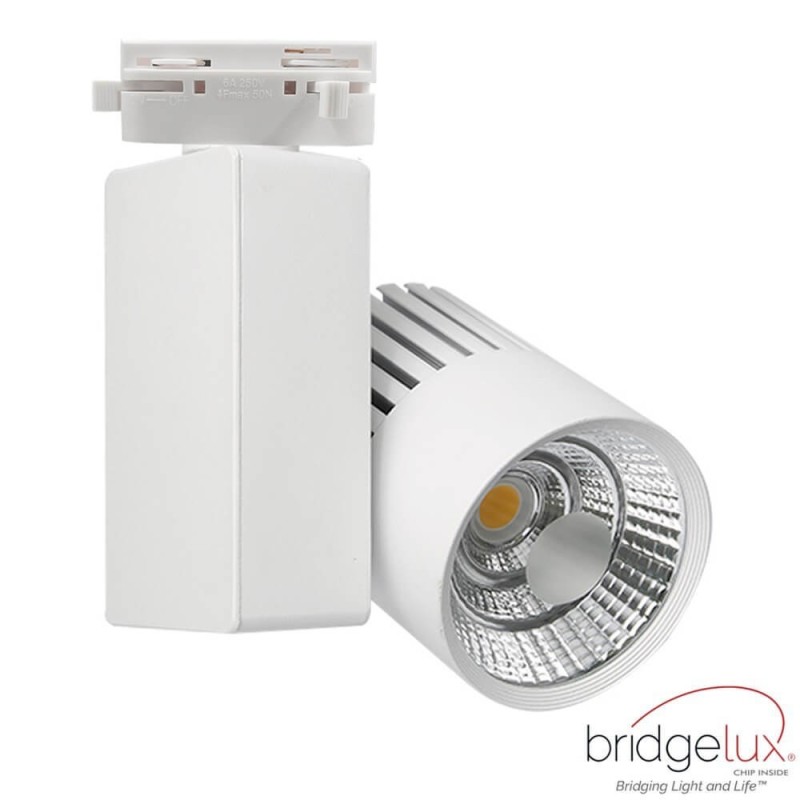 ▷ Foco Calha Monofásico GRAZ 40W CRI+98 | Chip Bridgelux | 3CCT