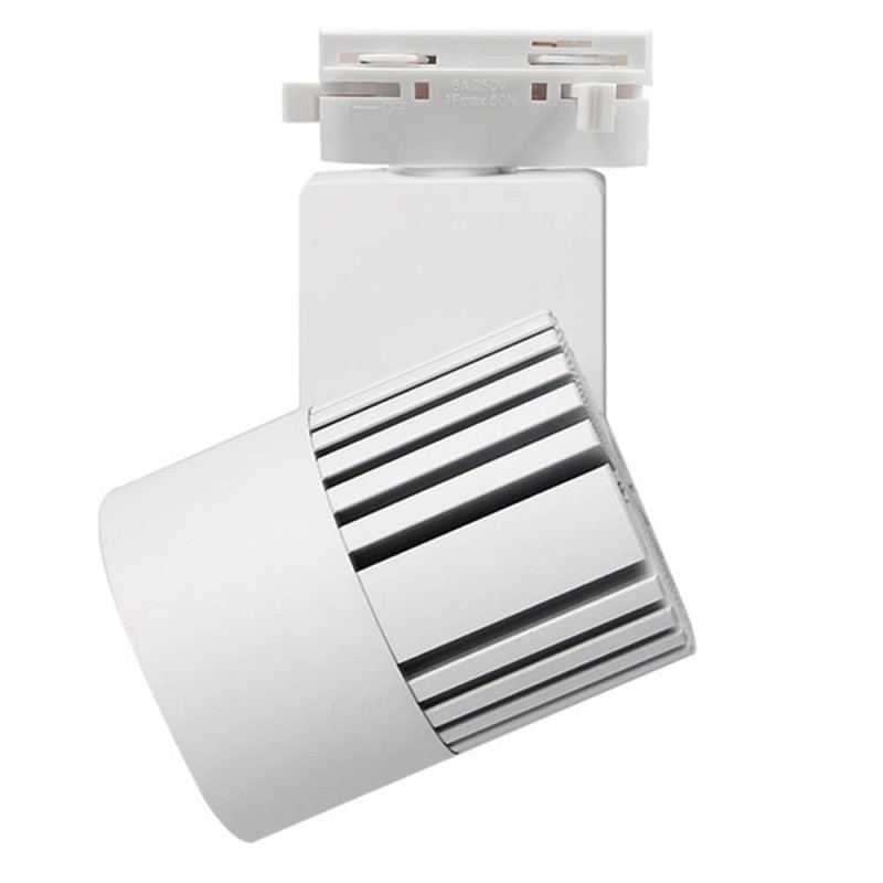 ▷ Foco Carril Monofásico GRAZ 40W CRI+98 | chip Bridgelux | 3CCT