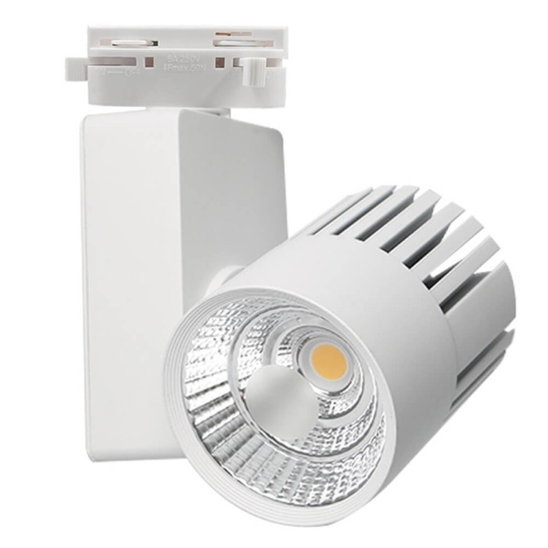 ▷ Foco Calha Monofásico GRAZ 40W CRI+98 | Chip Bridgelux | 3CCT