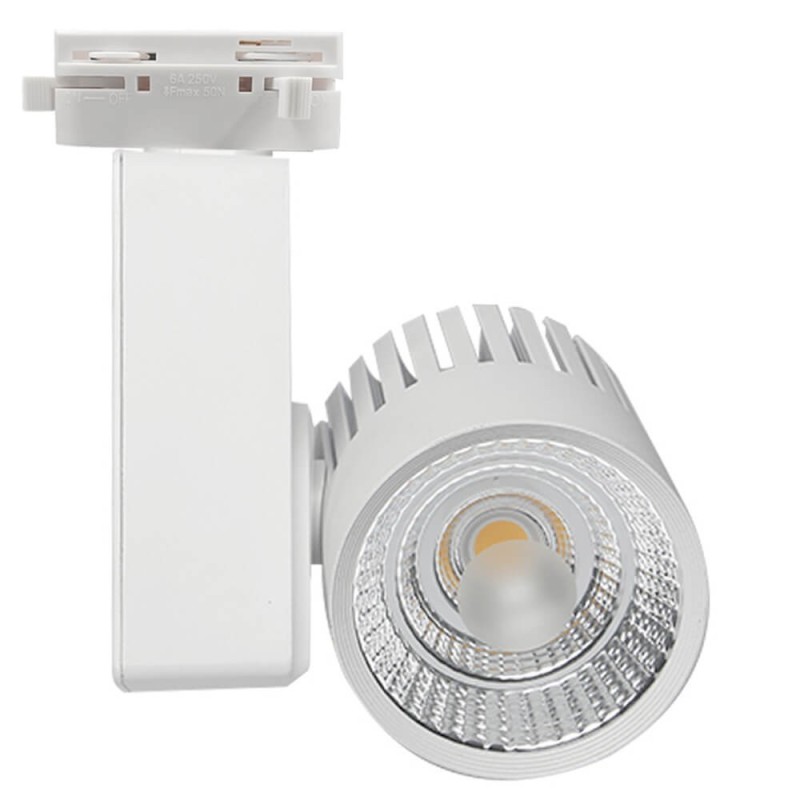 ▷ Spot Led Rail Monophasé GRAZ 40W CRI+98 | Chip Bridgelux | 3CCT