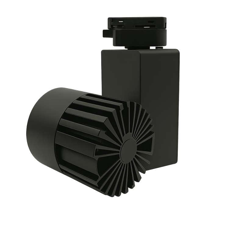 ▷ Buy Black 40W GRAZ Track Spotlight | 3CCT Light CRI+92 – Single-phase