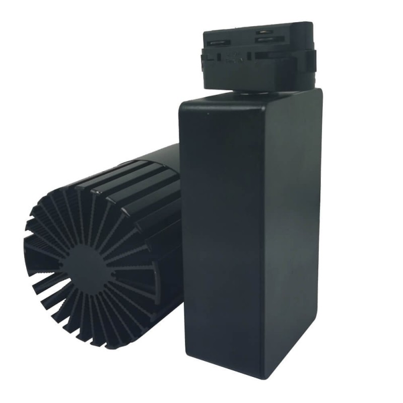 ▷ Acquista Faretto Binario Monofase Nero 40W GRAZ | Luce 3CCT CRI+92