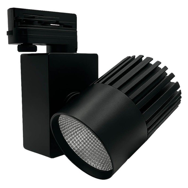 ▷ Acquista Faretto LED GRAZ Nero binario Trifase 40W | 3CCT Luce CRI+92