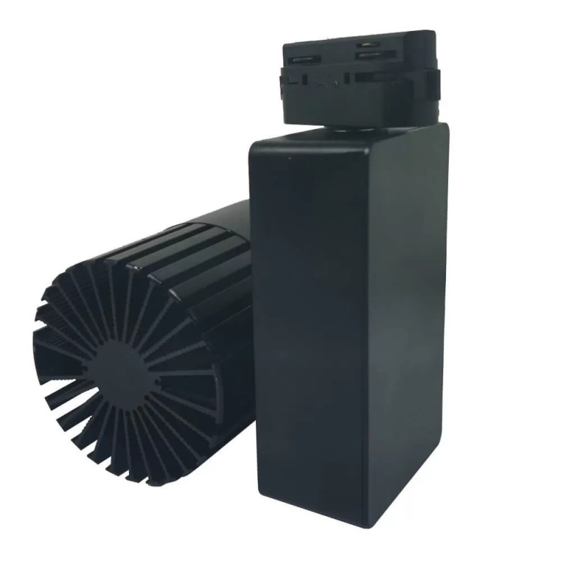 ▷ Comprar Foco Carril Trifásico Negro 40W GRAZ | Luz 3CCT CRI+92