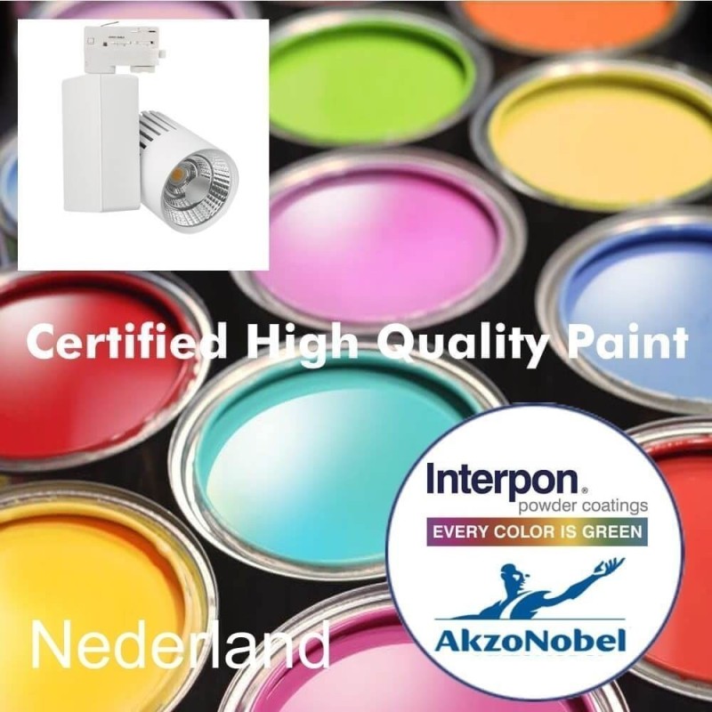 ▷ Acquista Faretto LED GRAZ Nero binario Trifase 40W | 3CCT Luce CRI+92