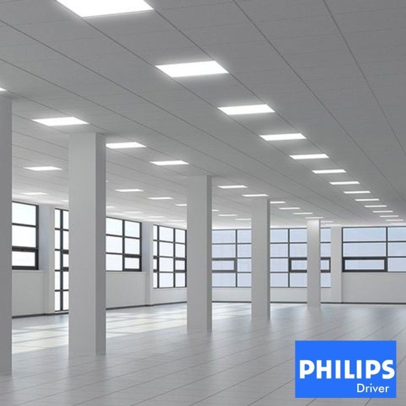 ▷ Pack 10 Paneles LED 60x60 40W Techos Desmontables| Driver Philips
