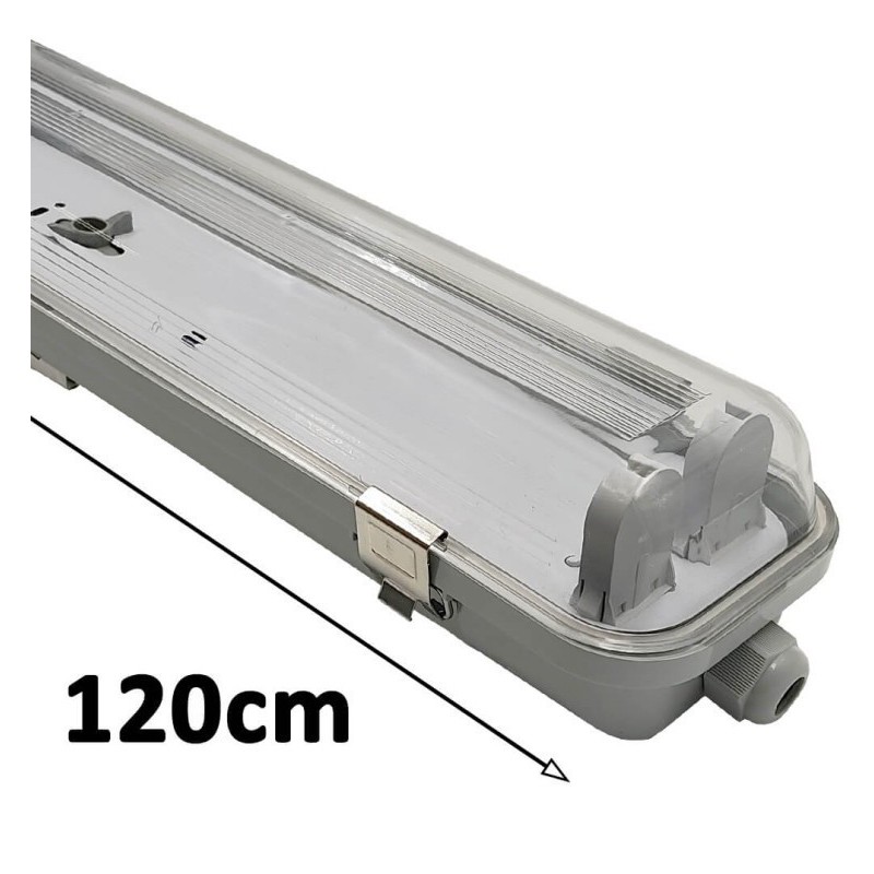 IP65 Stanca Screen For 2 LED Tubes - 120cm