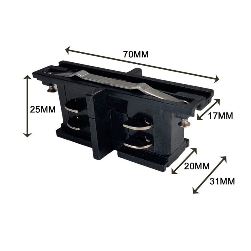 Conector inicio de carril Trifásico IZQ