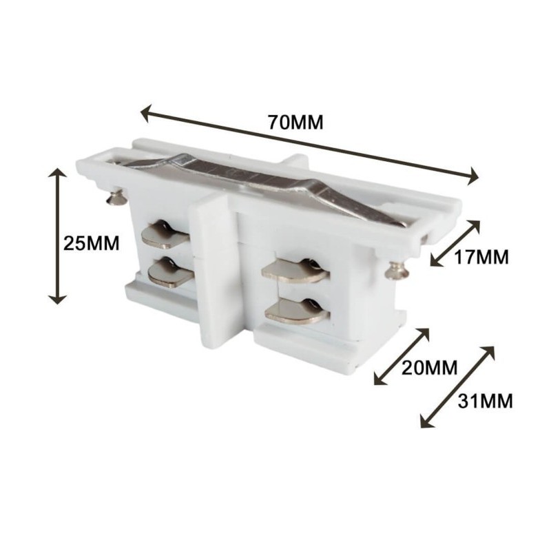 Conector inicio de carril Trifásico IZQ
