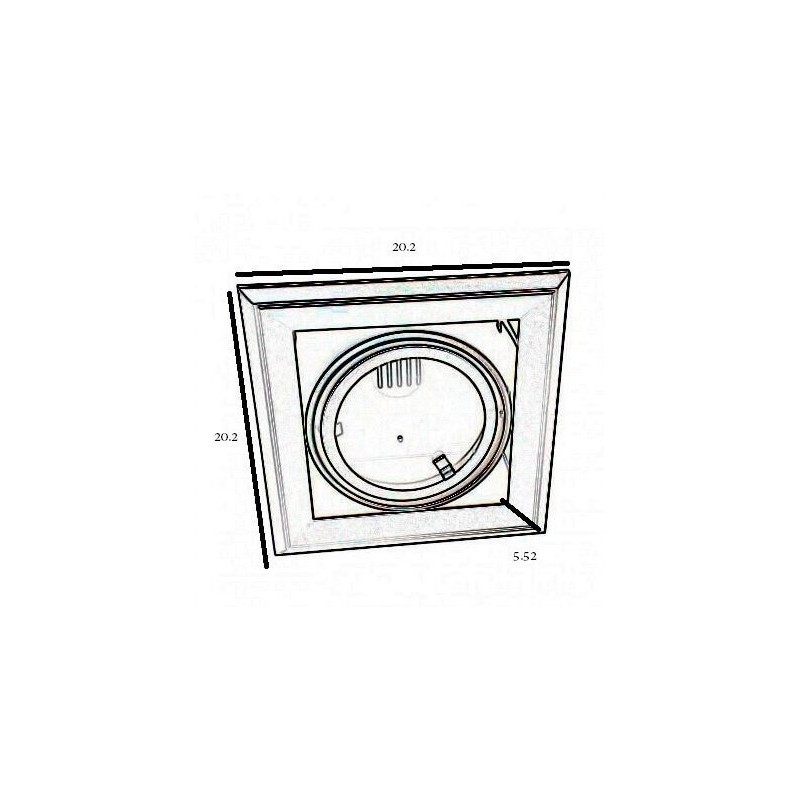 Acheter Cadre noir orientable pour AR111