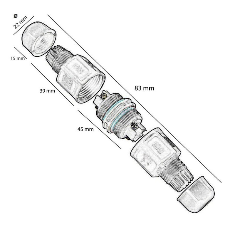 Buy cable connector in "I" IP67