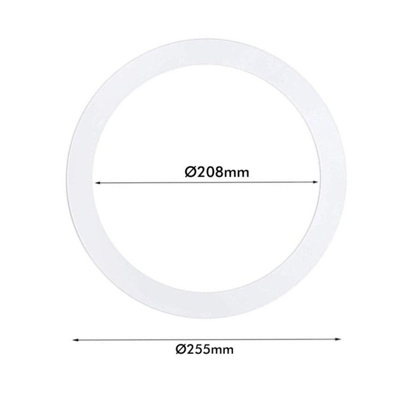 Comprar Aro Blanco Supletorio cubre hueco para Downlight 25cm