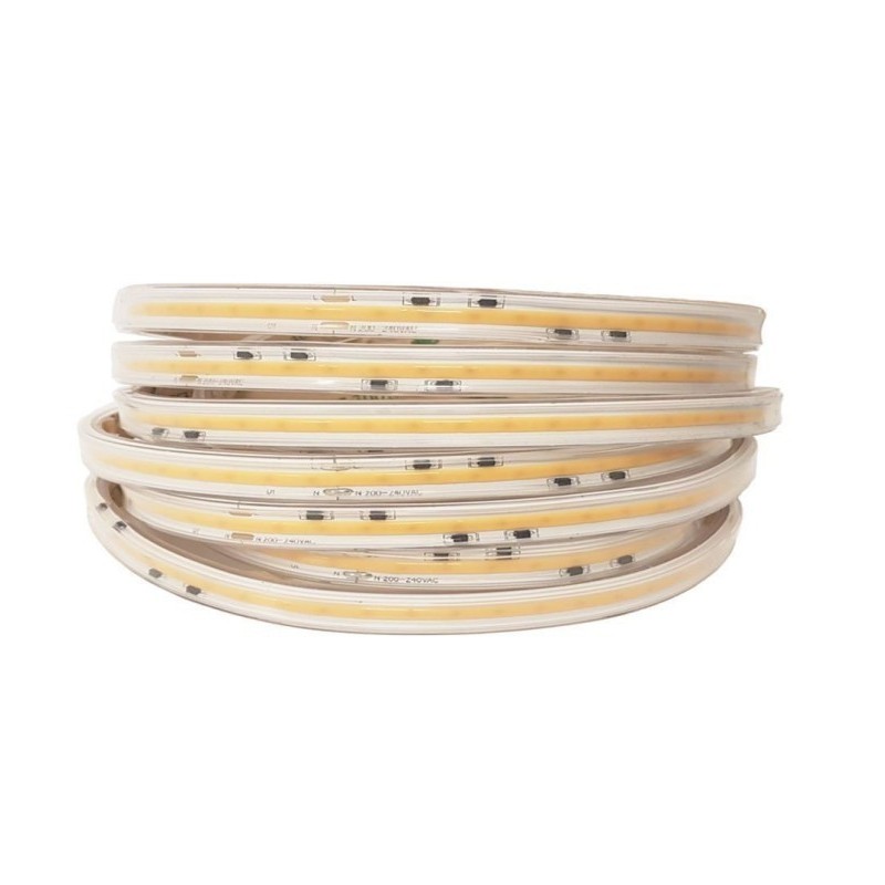 FITA LED 220V COB 15W/M CORTADA A CADA 12CM IP65 50 METROS