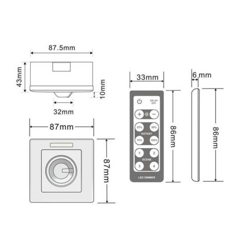 Buy Triac regulator 200W Dimmer AC 220V with IR control