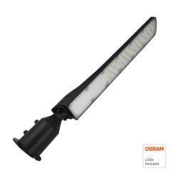 ▷ Lampione a LED nero AREA FLEX orientabile OSRAM Chip - Outdoor IP65 50W