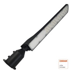 ▷ Lampadaire LED noir 100W AREA FLEX Orientable OSRAM Chip - Extérieur IP65