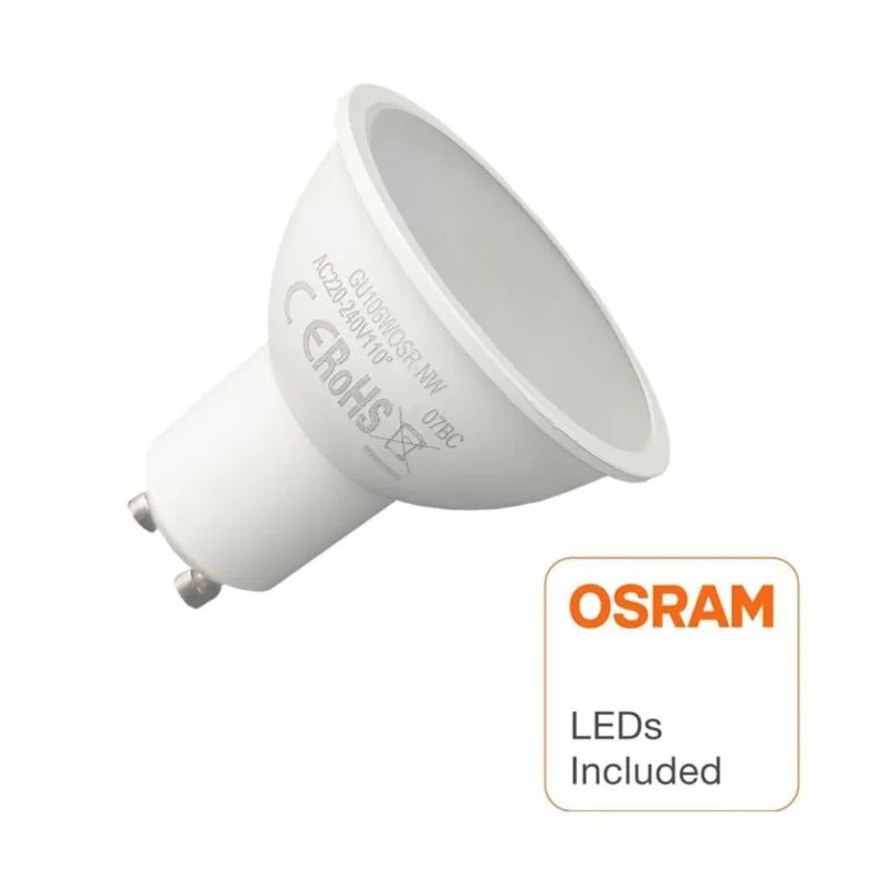 Comprar Bombilla Dicroica LED 6W 120° GU10 - OSRAM Chip