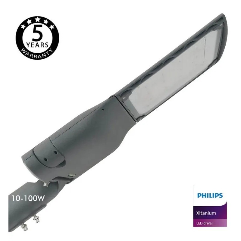 Comprar LED Street Light 100W CAPRI Philips Driver Programável SMD5050 240Lm/W