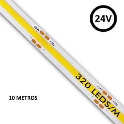Striscia LED COB 24V | 320 LED/m | 5m | FLIP CHIP | 1200Lm | 12W/M ...